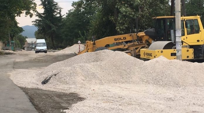 წნორში გზების რეაბილიტაცია მიმდინარეობს