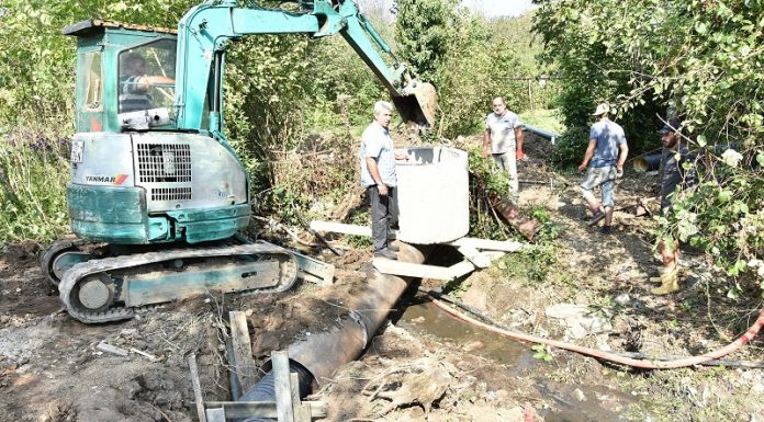 წყალტუბოს სოფელ გეგუთსა და ქალაქის რამდენიმე ქუჩაზე სანიაღვრე და საკანალიზაციო სისტემები წესრიგდება