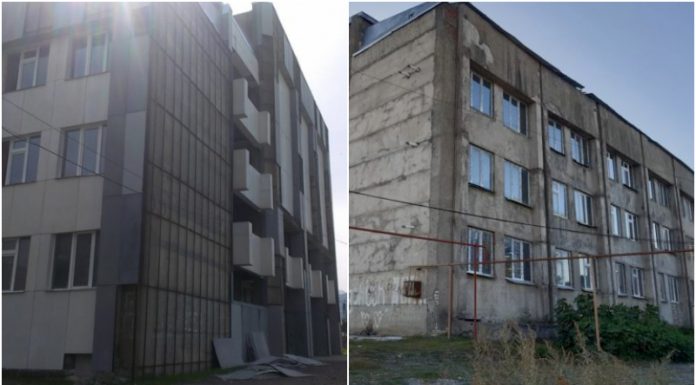 ხაშურის მუსიკალური სკოლის ფასადი ორ თვეში ჩამოიშალა – დახარჯულია 87,000