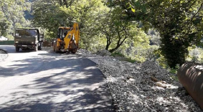 მარტვილში, შიდასახელმწიფოებრივი მნიშვნელობის ტალერი-ლებარდეს საავტომობილო გზის რეაბილიტაცია მიმდინარეობს