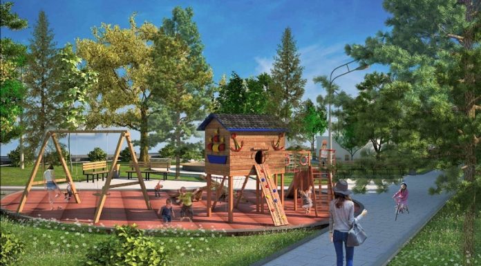 გურამიშვილის გამზირი N39ა-ს მიმდებარედ 3 400 კვ.მ ფართობზე სკვერის მოწყობა მიმდინარეობს