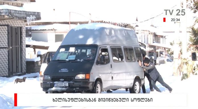 დიდთოვლობის შედეგად გამოწვეული პრობლემები მაღალმთიან აჭარაში
