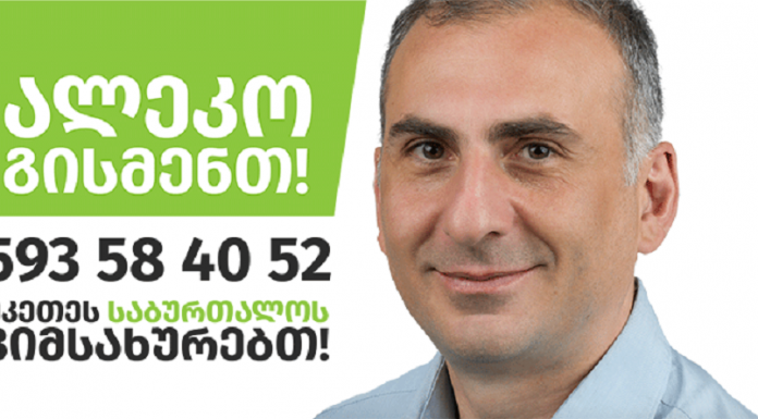 საარჩევნო სუბიექტის – “ალეკო ელისაშვილი-მოქალაქეები” – საარჩევნო კლიპი