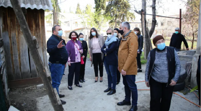 საგურამოში დევნილთა საცხოვრებელ კორპუსს სარეაბილიტაციო სამუშაოები ჩაუტარდა
