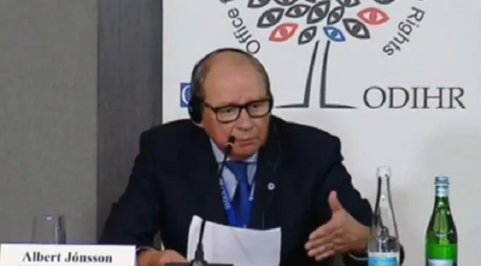 ალბერტ იონსონი: „ოდირის“ და ვენეციის კომისიის რეკომენდაციების ნაწილი კვლავ შეუსრულებელი რჩება, ეს ეხება, მათ შორის, საარჩევნო უფლებების შეზღუდვას, დავებს და ადმინისტრაციული რესურსის არასათანადო გამოყენებას