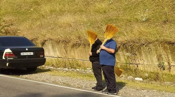 დეკანოიძე: ქუთაისში მუნიციპალიტეტის თანამშრომლებს ძალდატანებით ცოცხები დაურიგეს და დააყენეს გზაზე