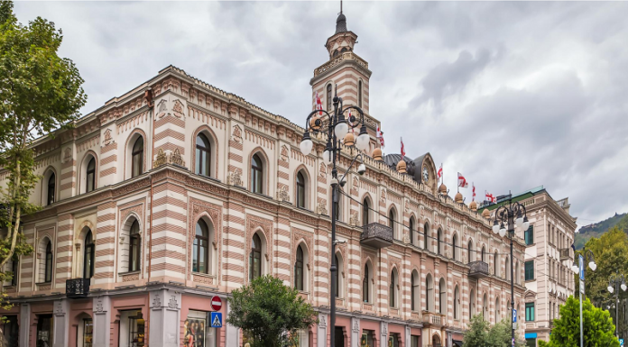 “ნაციონალური მოძრაობის” წარმომადგენლებმა თბილისის საკრებულოს სხდომაზე ბანერი Free Misha გაშალეს